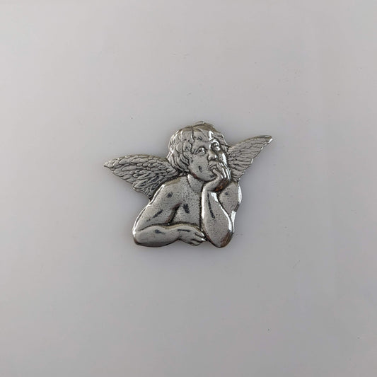 Angel Left pewter Magnet