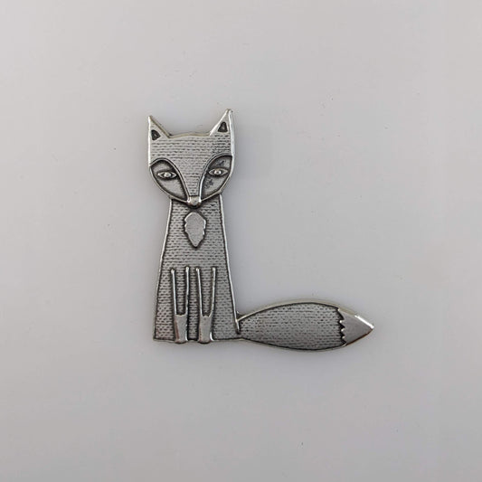 Ferdinand the Fox, pewter magnet