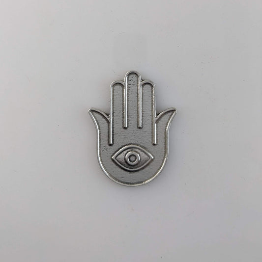 Hamsa, pewter magnet