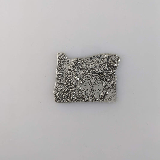 Oregon Relief Map, pewter magnet