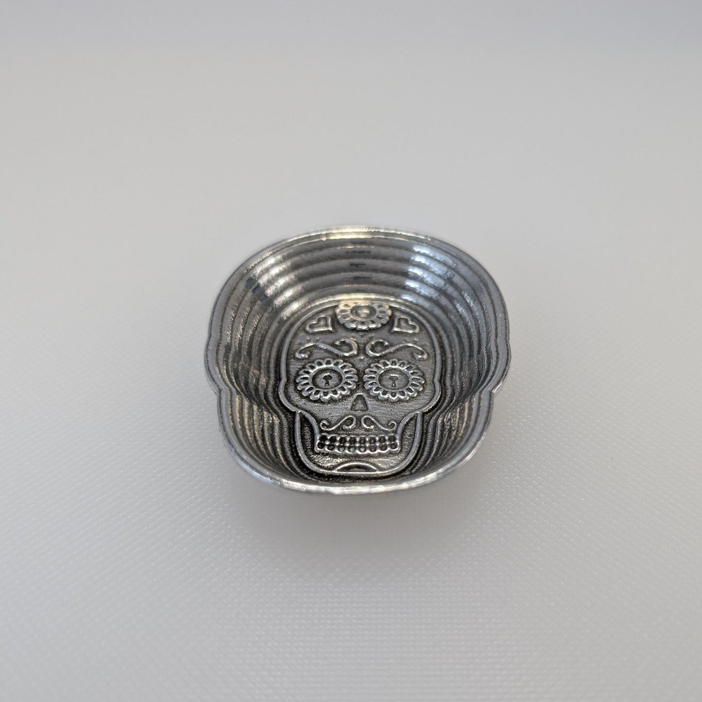 Calavera Ring Dish, Small Sugar Skull Jewelry Keeper