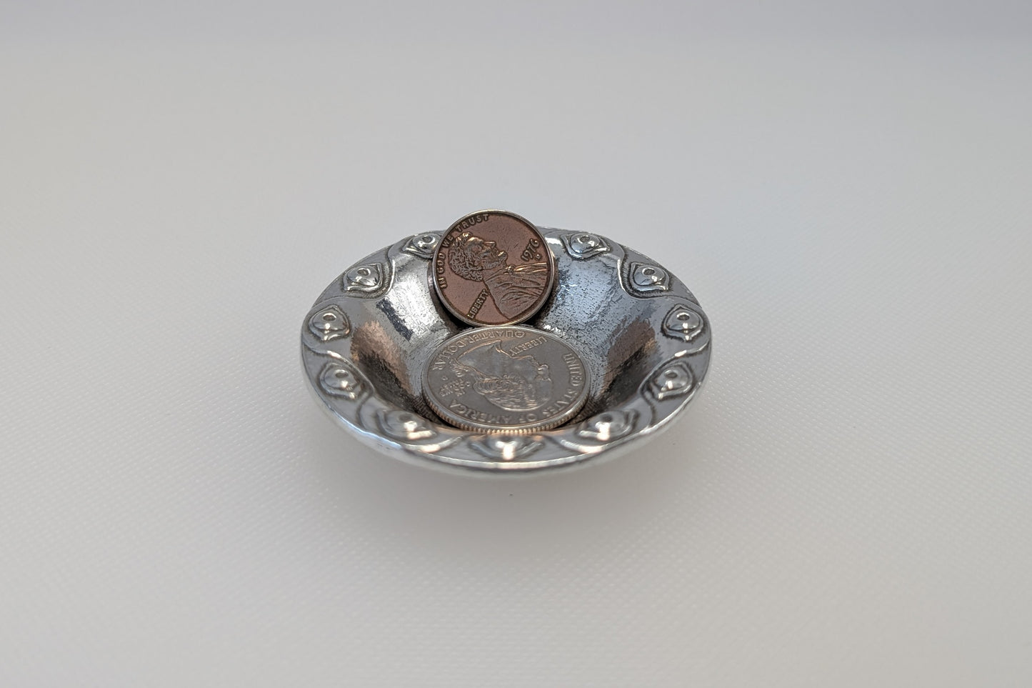 Nazar (Evil Eye) Pewter Ring Dish - Protection and Style