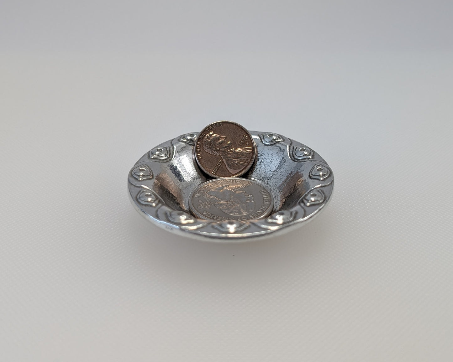 Nazar (Evil Eye) Pewter Ring Dish - Protection and Style