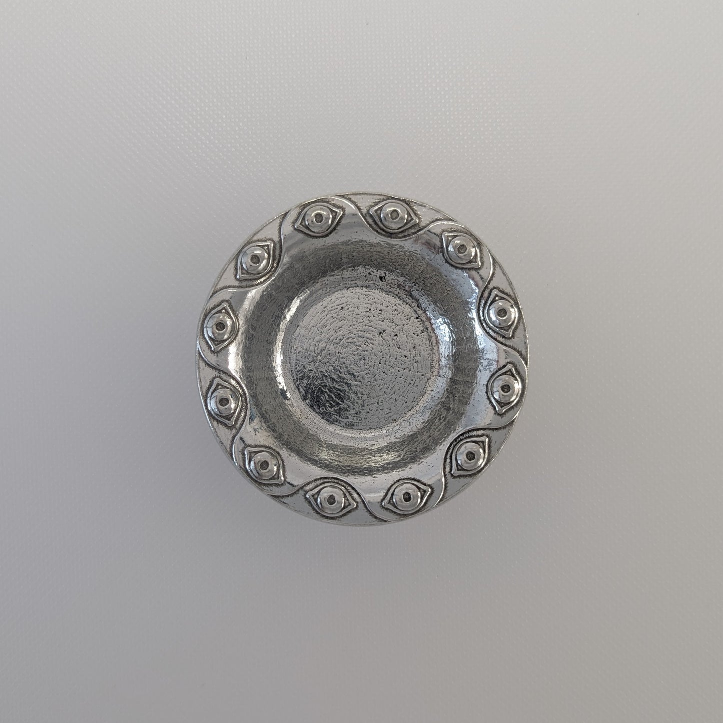 Nazar (Evil Eye) Pewter Ring Dish - Protection and Style