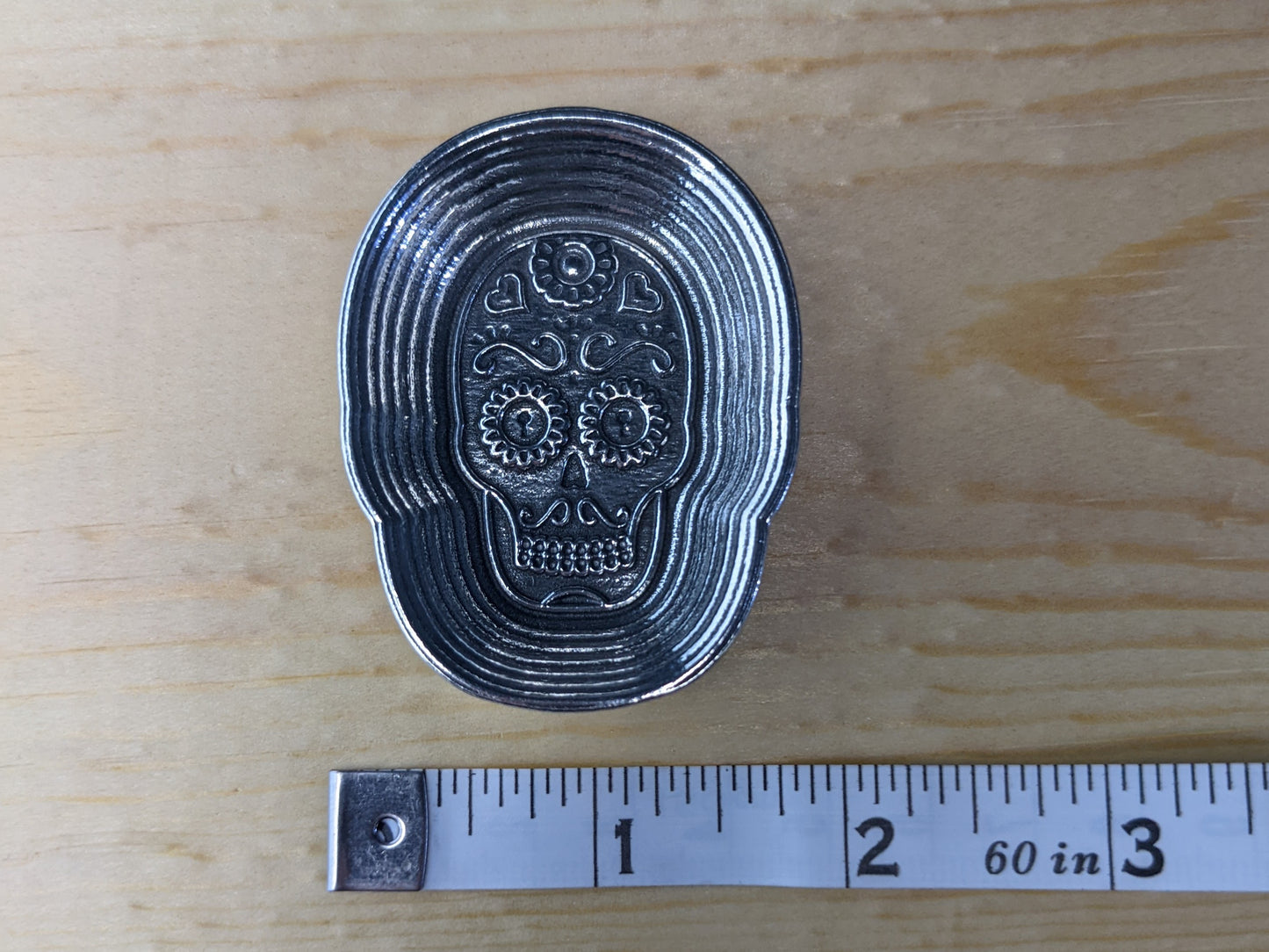 Calavera Ring Dish, Small Sugar Skull Jewelry Keeper