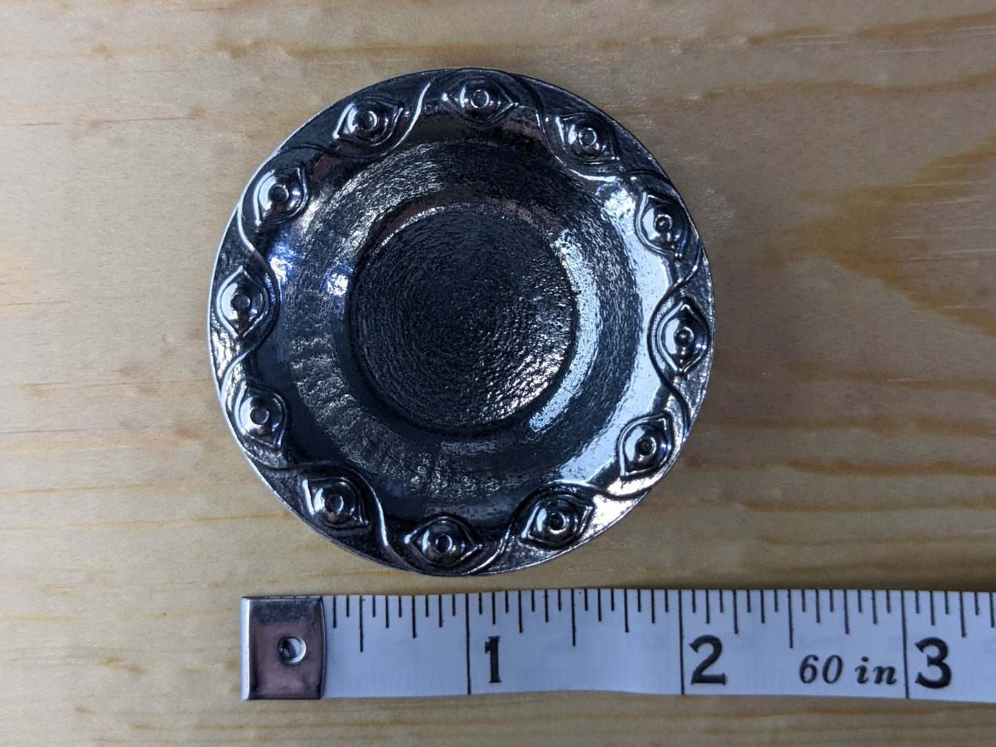 Nazar (Evil Eye) Pewter Ring Dish - Protection and Style